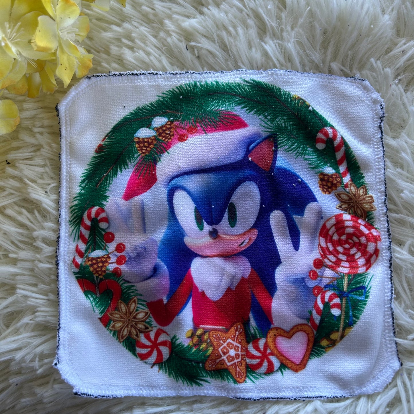 Débarbouillette personnage noel