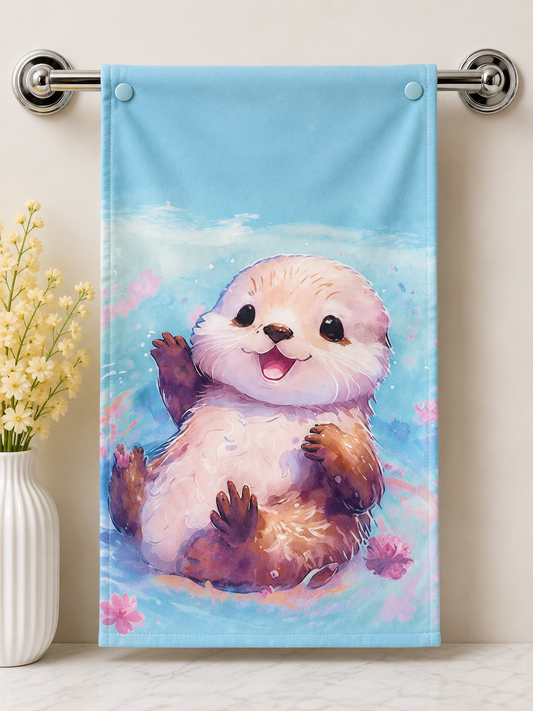 Serviette à main loutre