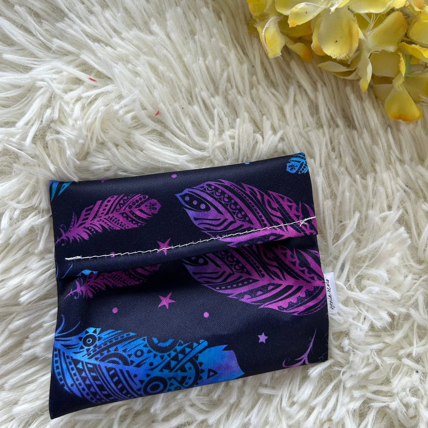 Pochette pour serviette plume