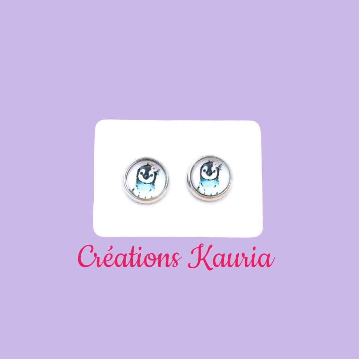 Boucle d’oreille pingouin Kauria