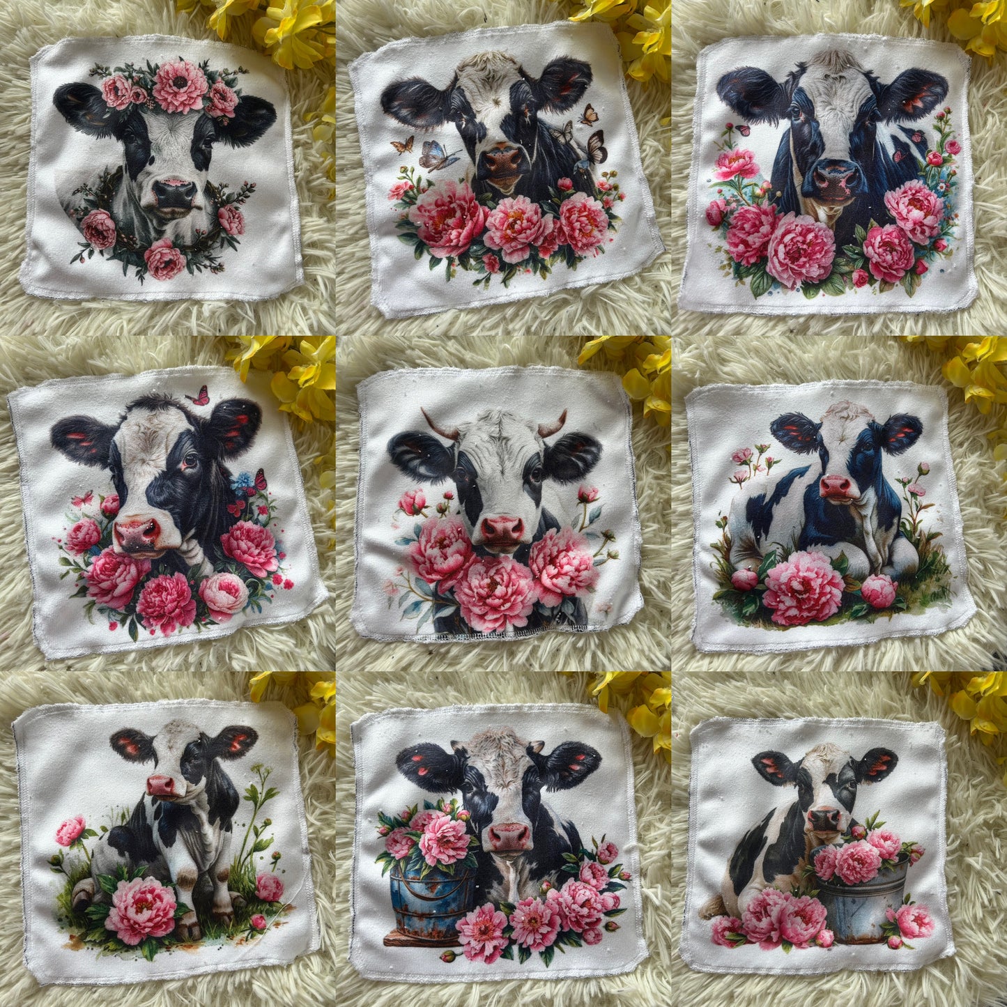 Débarbouillette vache