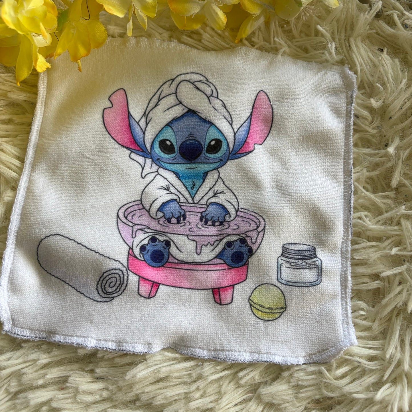 Débarbouillette extraterrestre bleu spa