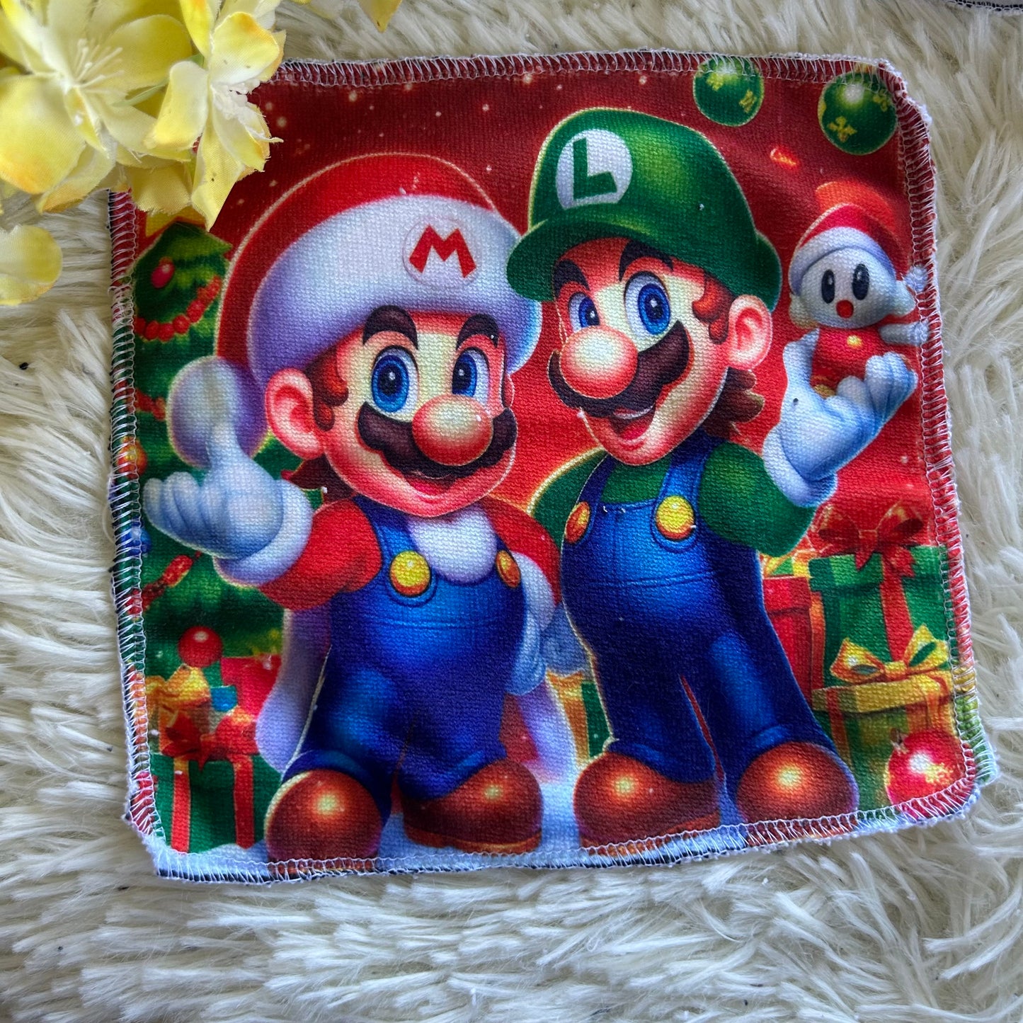 Débarbouillette personnage noel