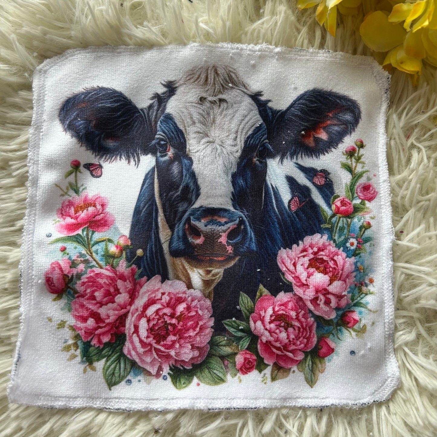 Débarbouillette vache