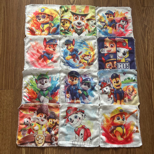 Débarbouillette  chien patrouilleur