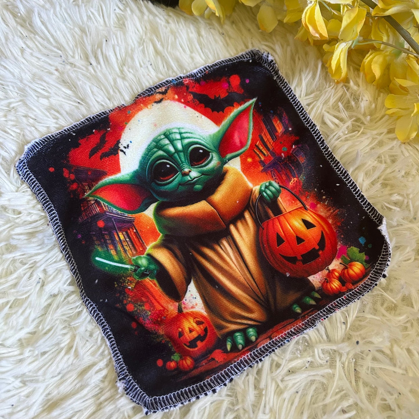 Débarbouillette personnage Halloween
