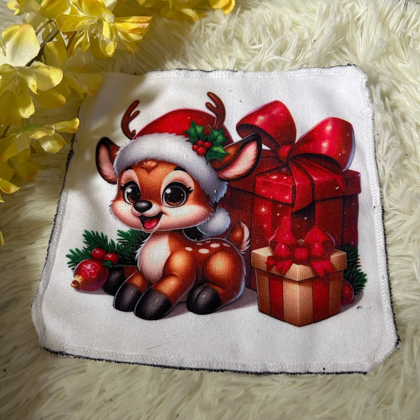 Debarbouillette renne noel