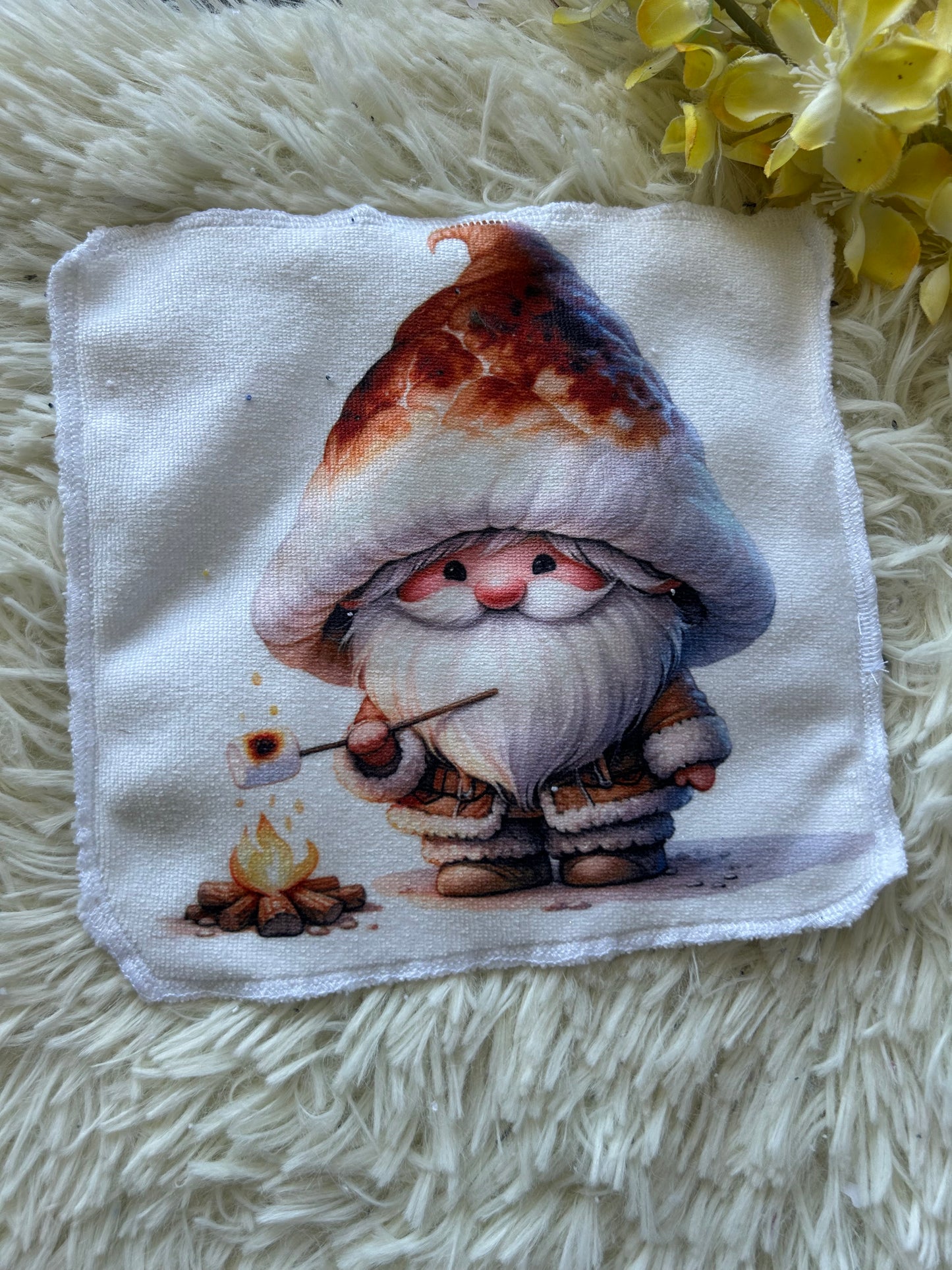 Débarbouillette animaux gnomes smores