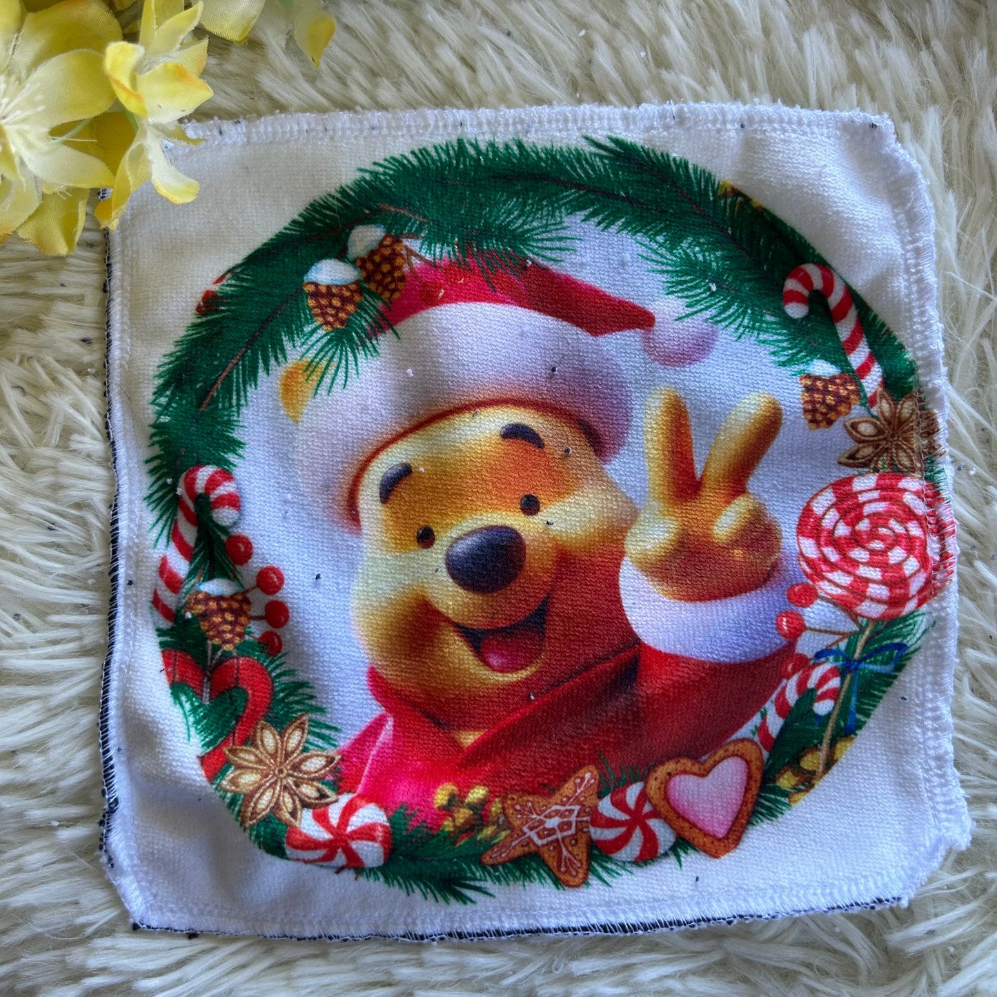 Débarbouillette personnage noel