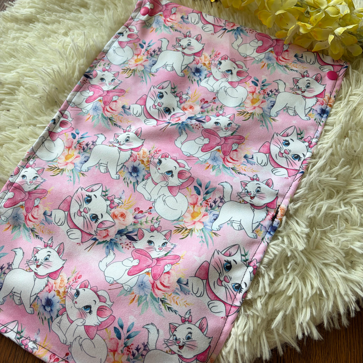 Serviette à main chat
