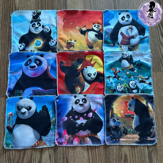 Débarbouillette personnage panda
