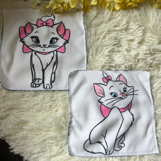 Débarbouillette personnage chat