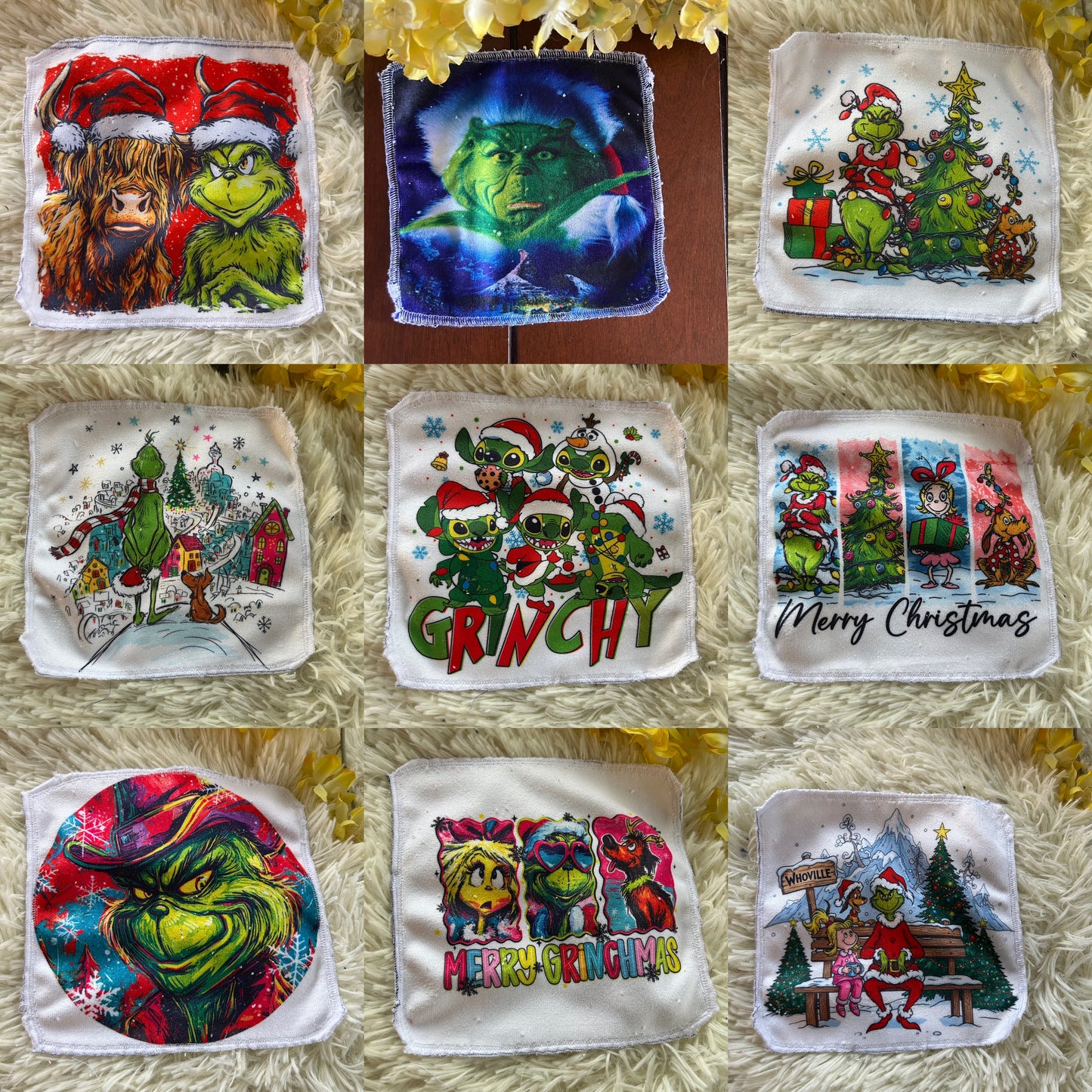 Débarbouillette personnage noel