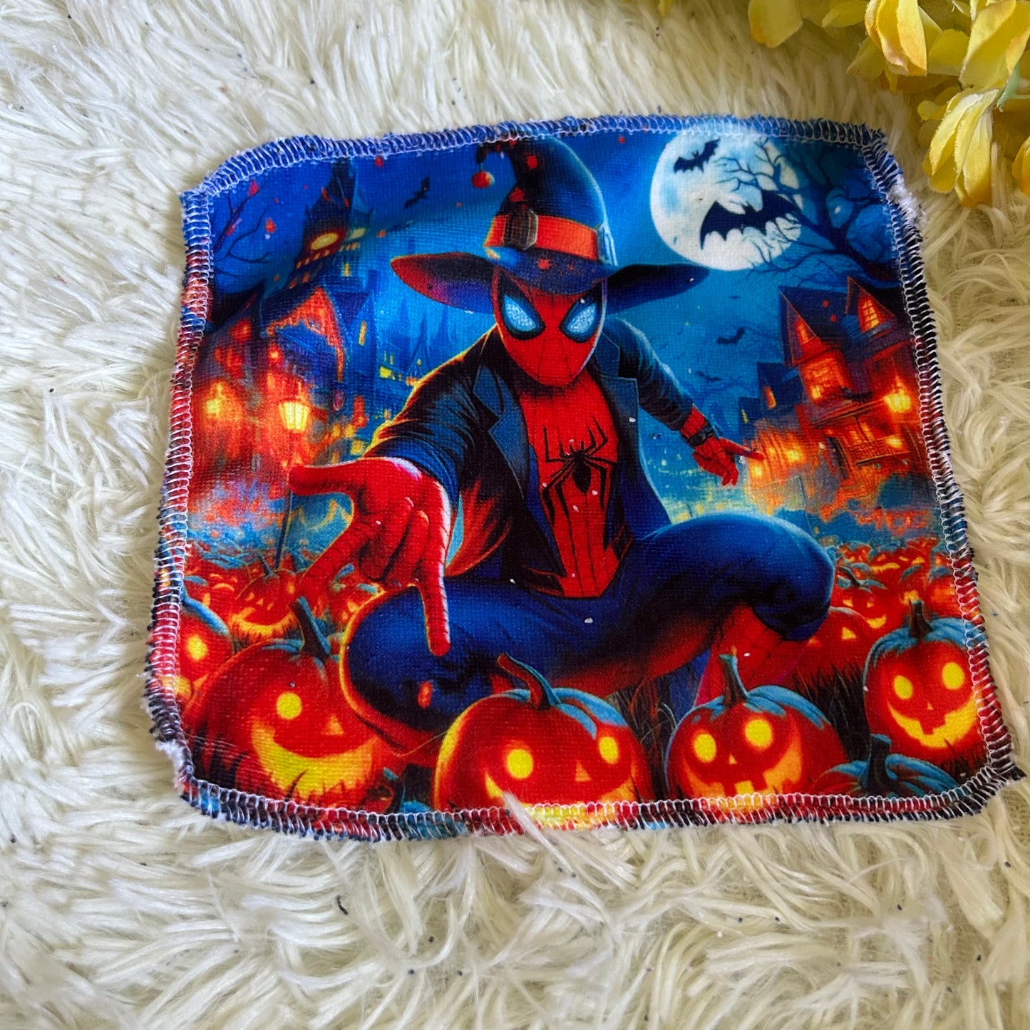 Débarbouillette personnage Halloween