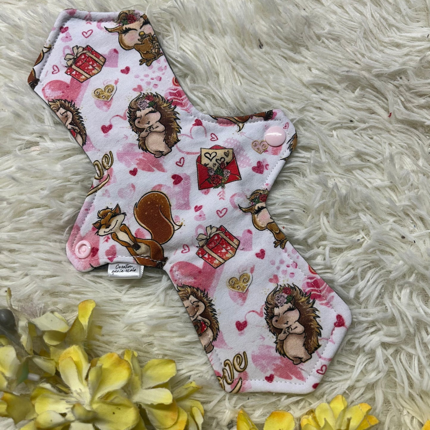 Serviette hygiénique 10“ M amour ours