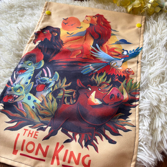 Serviette à main lion
