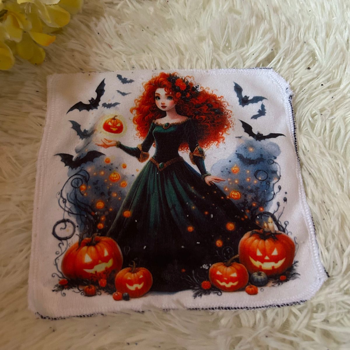 Débarbouillette personnage Halloween