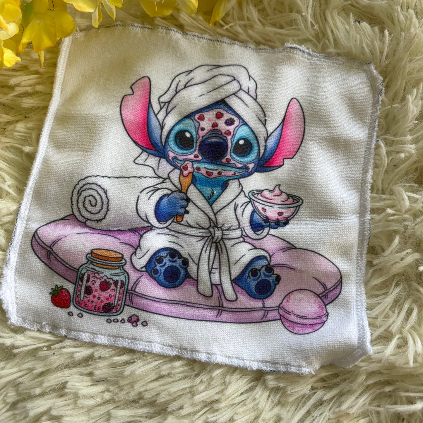 Débarbouillette extraterrestre bleu spa