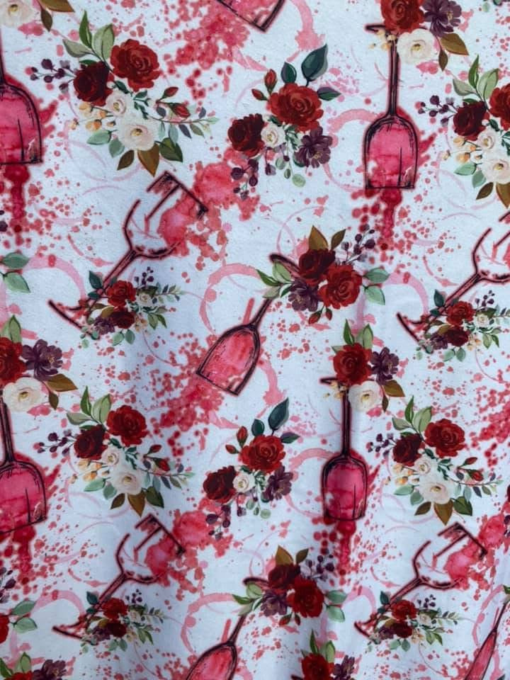 Serviette hygiénique lavable dbp fleur verre