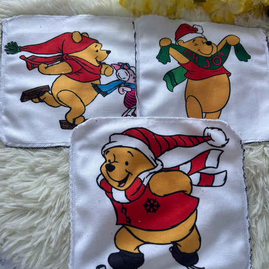 Débarbouillette ourson Noel