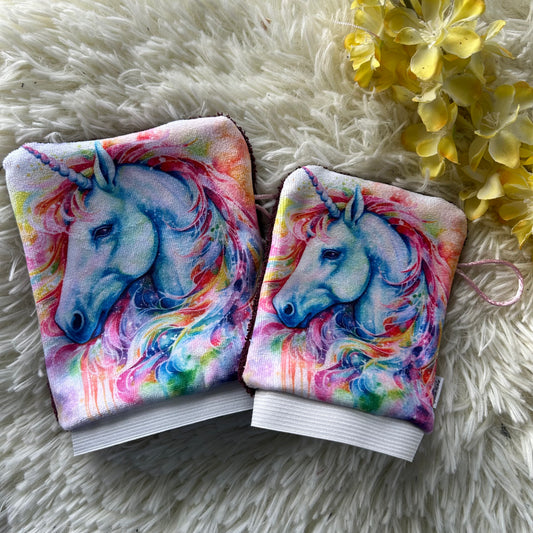 Mitaine de bain licorne