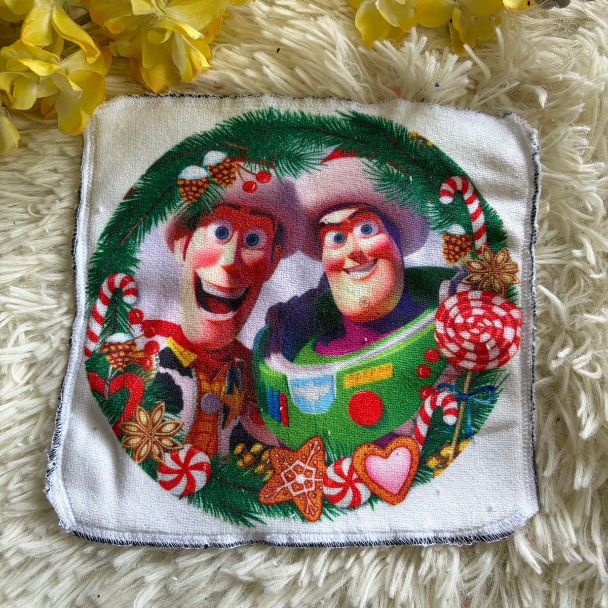 Débarbouillette  grincheux noel