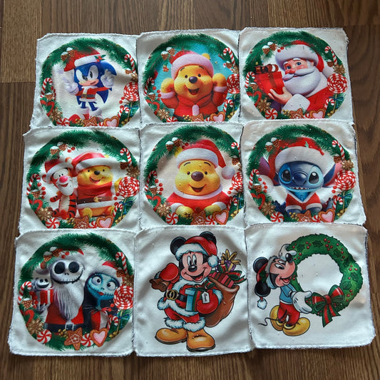 Débarbouillette personnage populaire noel