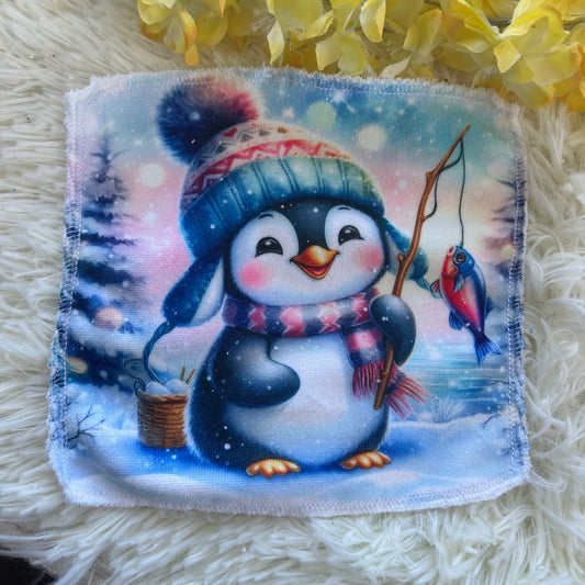 Débarbouillette pingouin