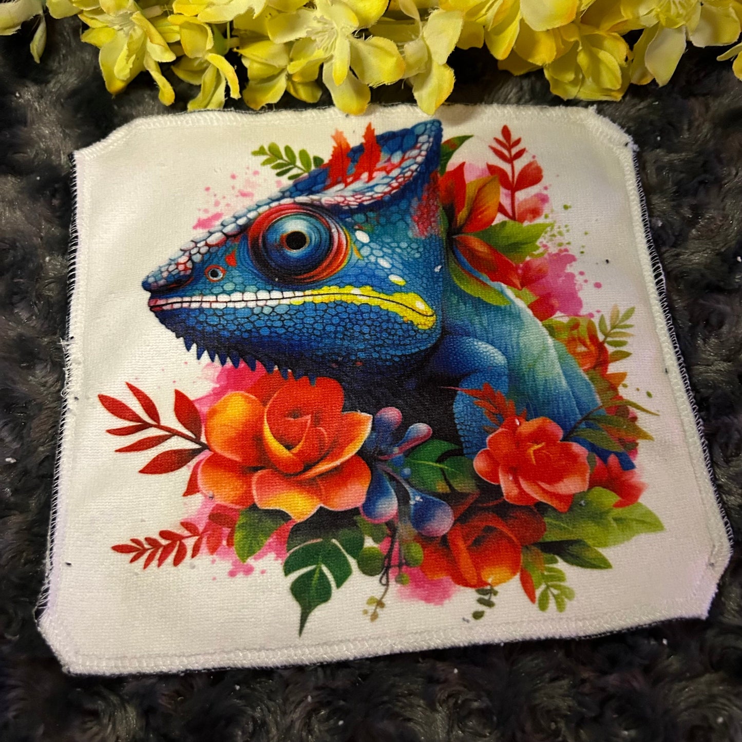 Débarbouillette dragon dino lezard
