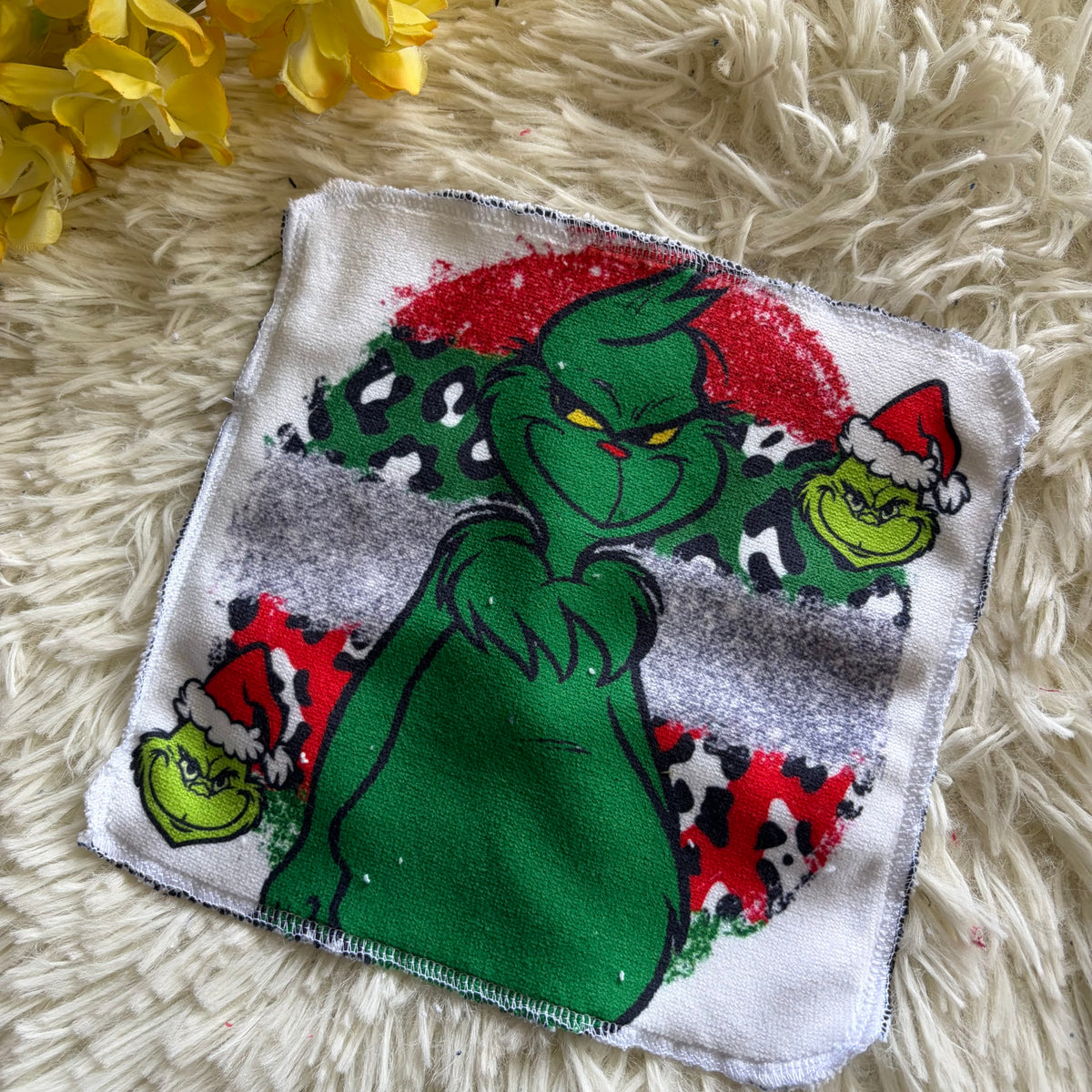 Débarbouillette  grincheux noel