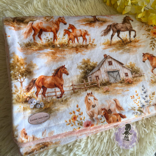 Doudou 30x40 chevaux