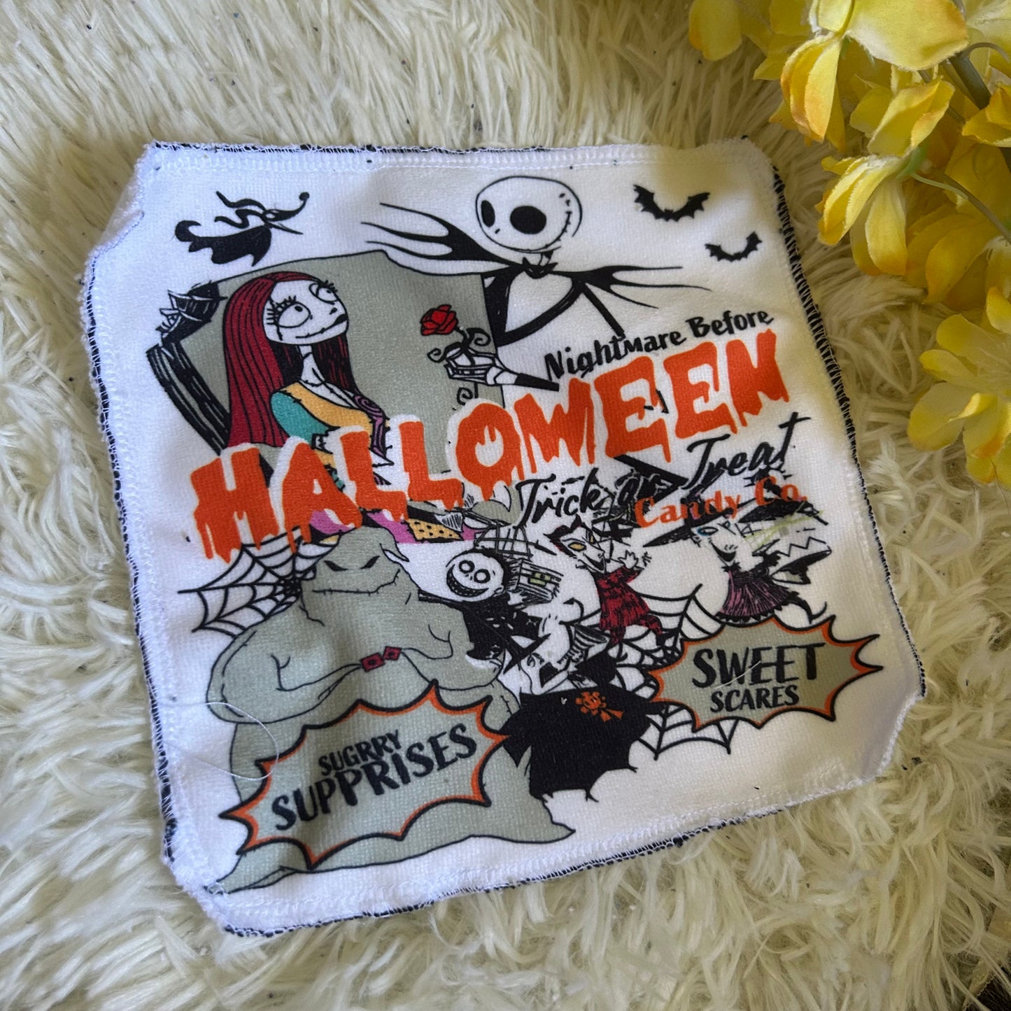 Débarbouillette personnage Halloween noel