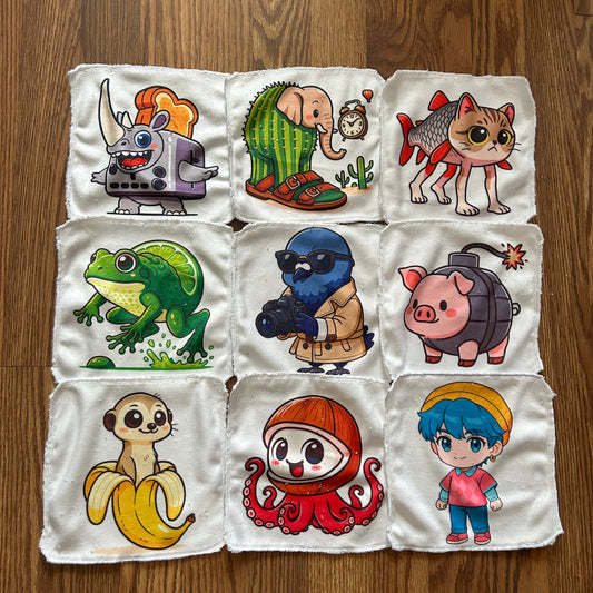 Débarbouillette personnage populaire brain