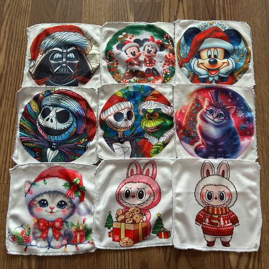 Débarbouillette personnage noel