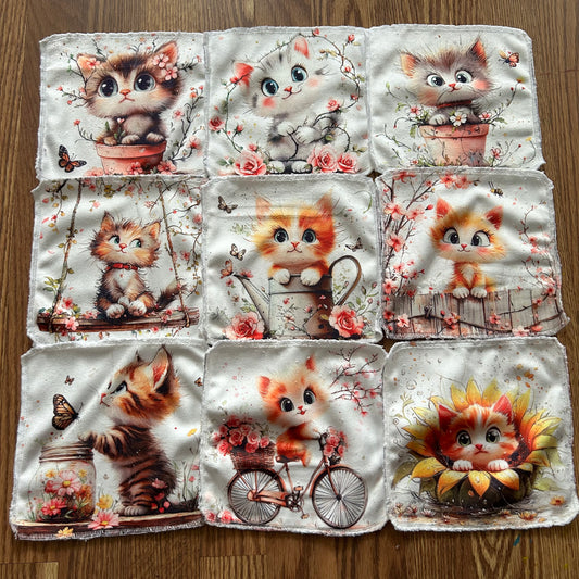 Débarbouillette chat