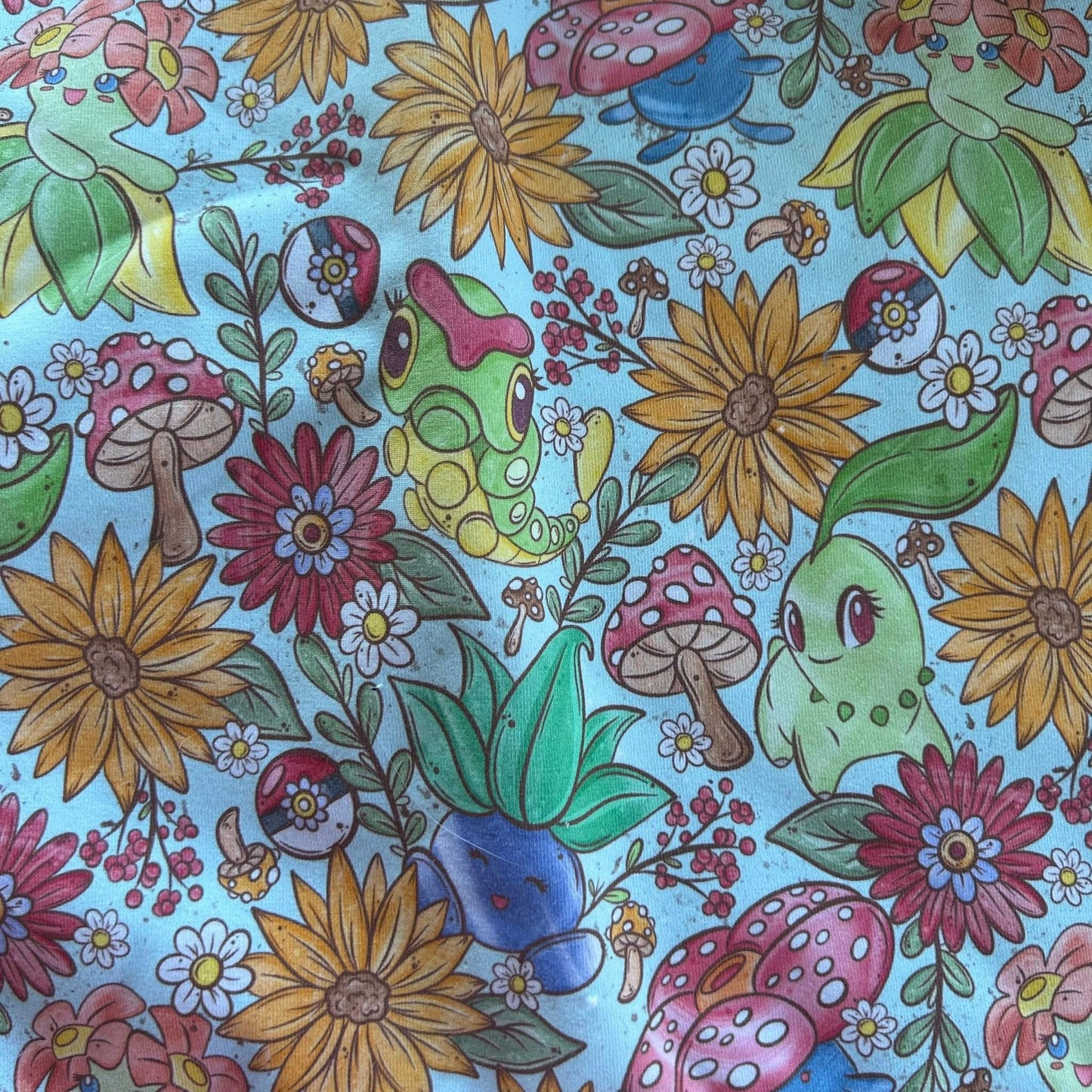 Serviette hygiénique lavable Lycra monstre