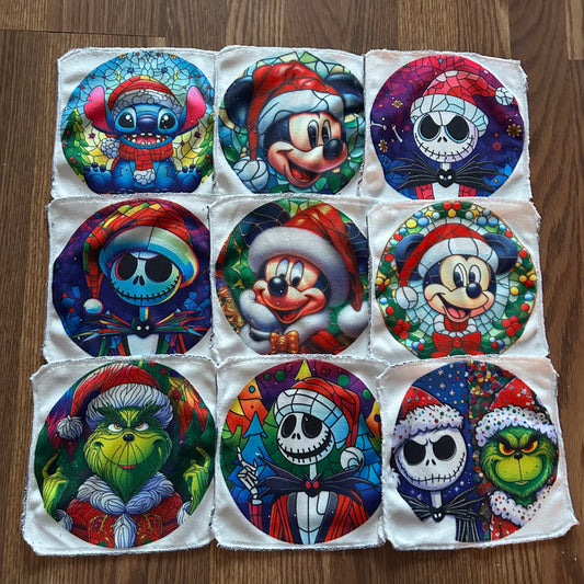 Débarbouillette personnage populaire noel