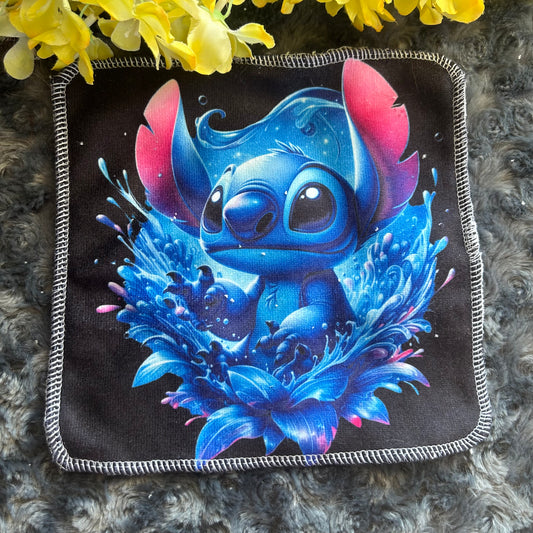 Débarbouillette extraterrestre bleu