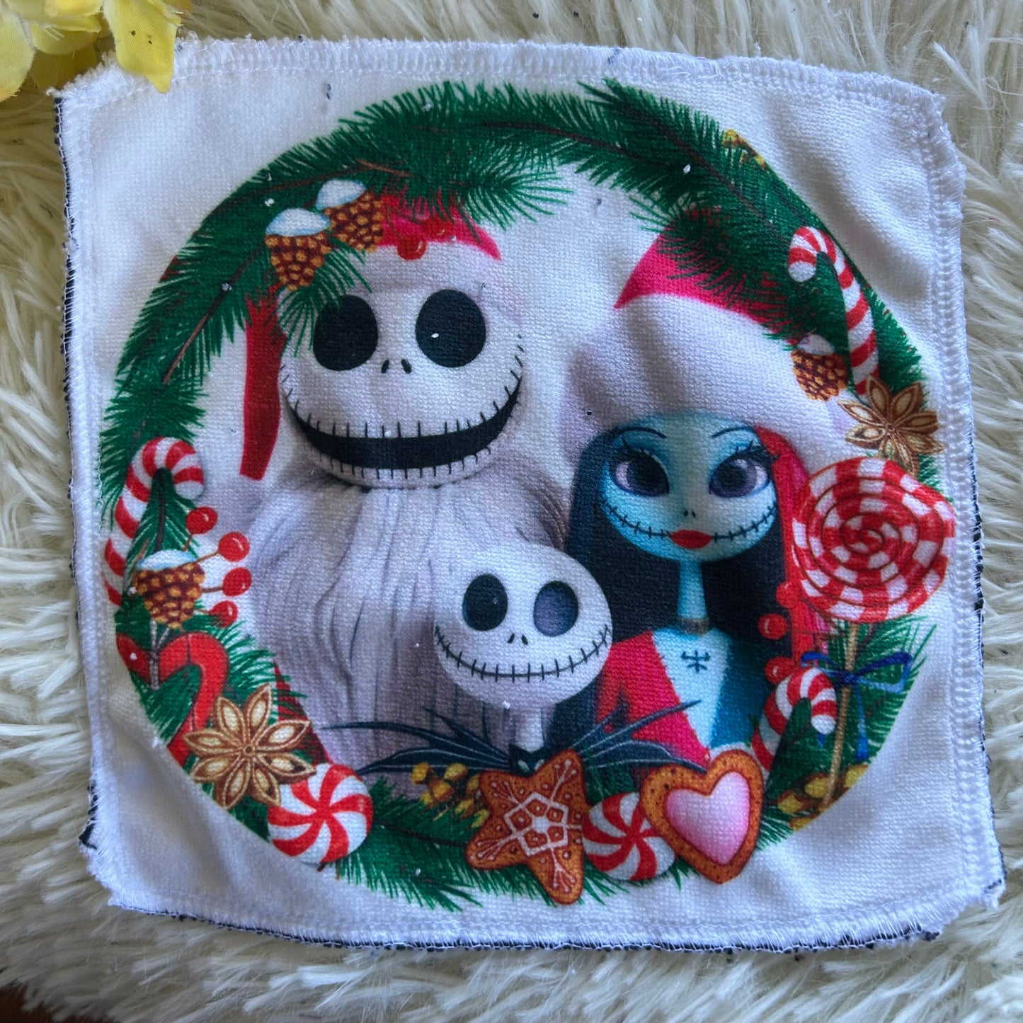 Débarbouillette personnage noel