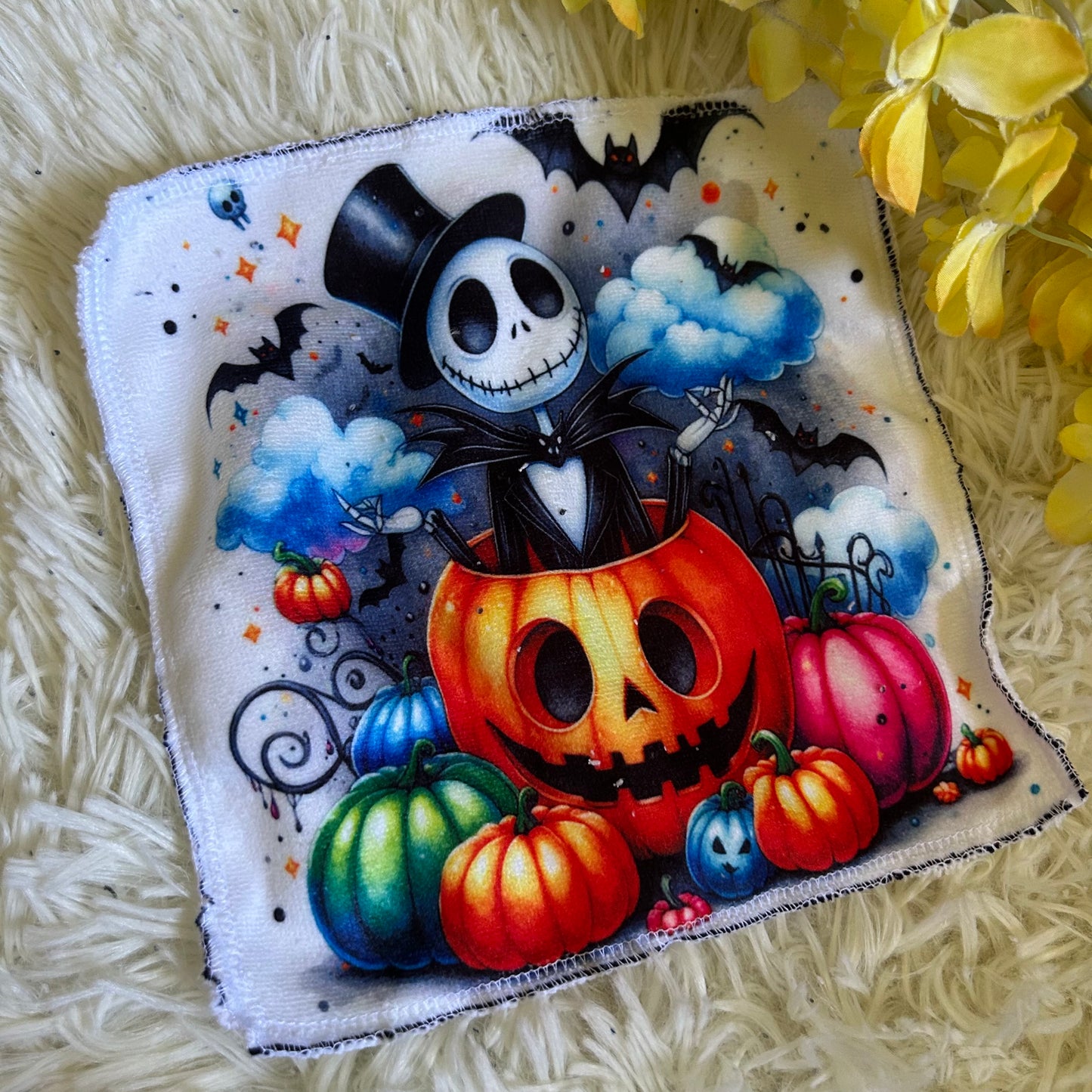 Débarbouillette personnage Halloween noel