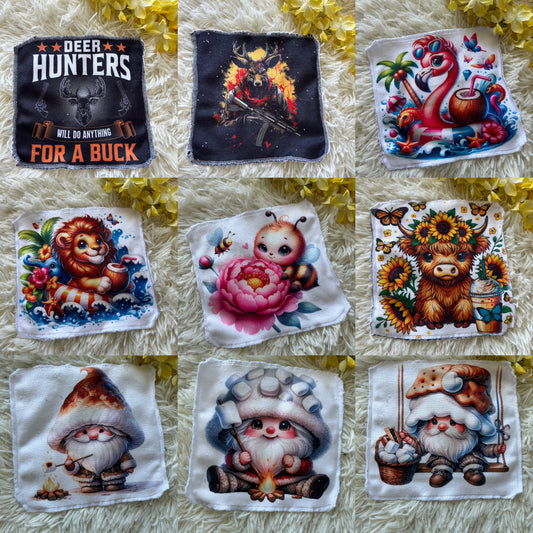 Débarbouillette animaux gnomes smores