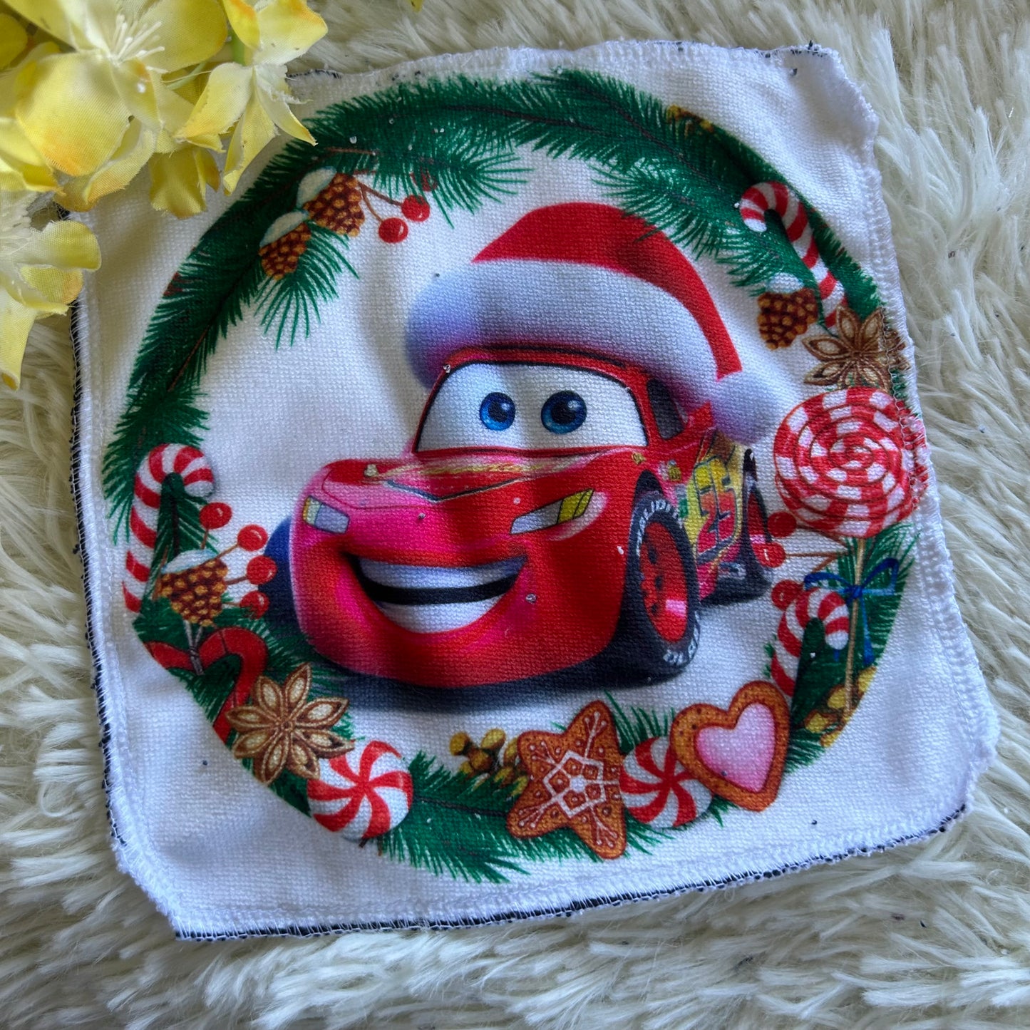 Débarbouillette personnage noel