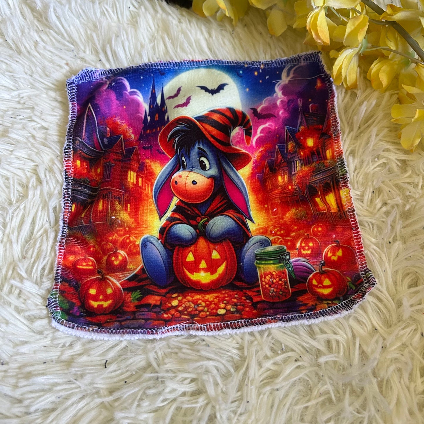 Débarbouillette personnage Halloween
