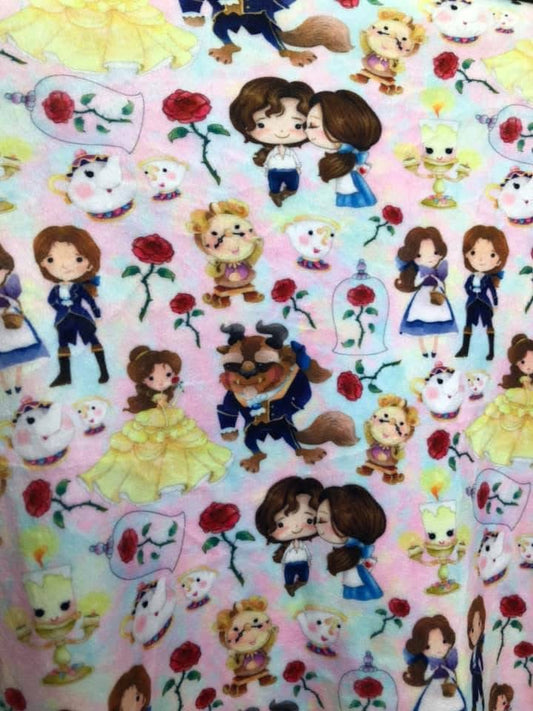 Serviette hygiénique lavable princesse minky