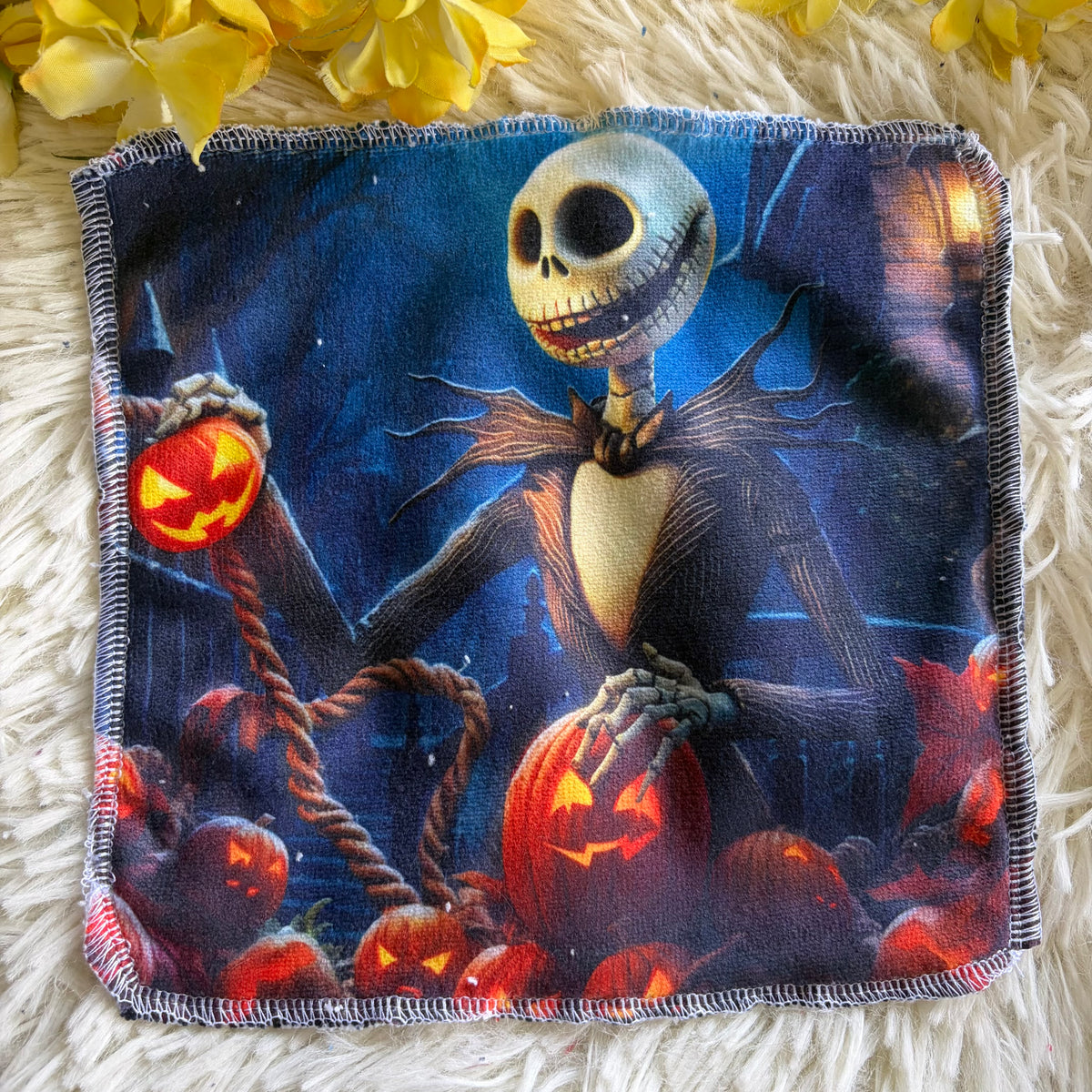 Débarbouillette personnage Halloween jack