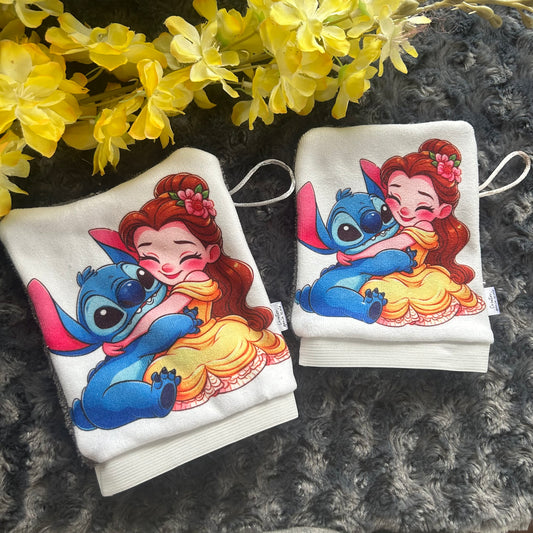 Mitaine de bain stitch princesse