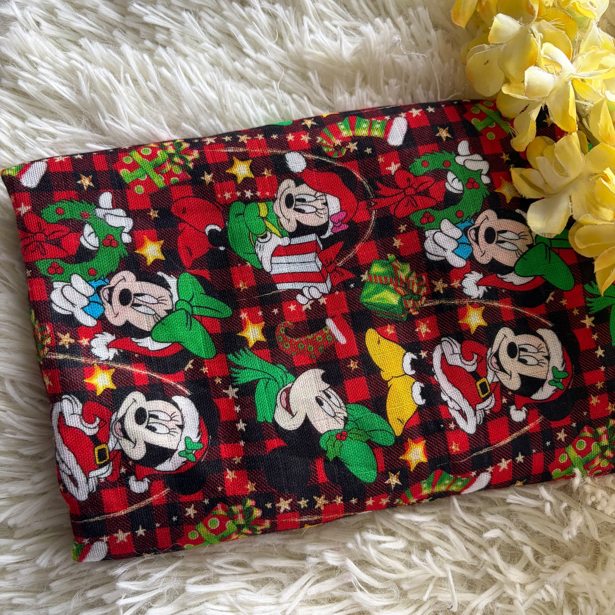 Mousseline de bambou souris noel
