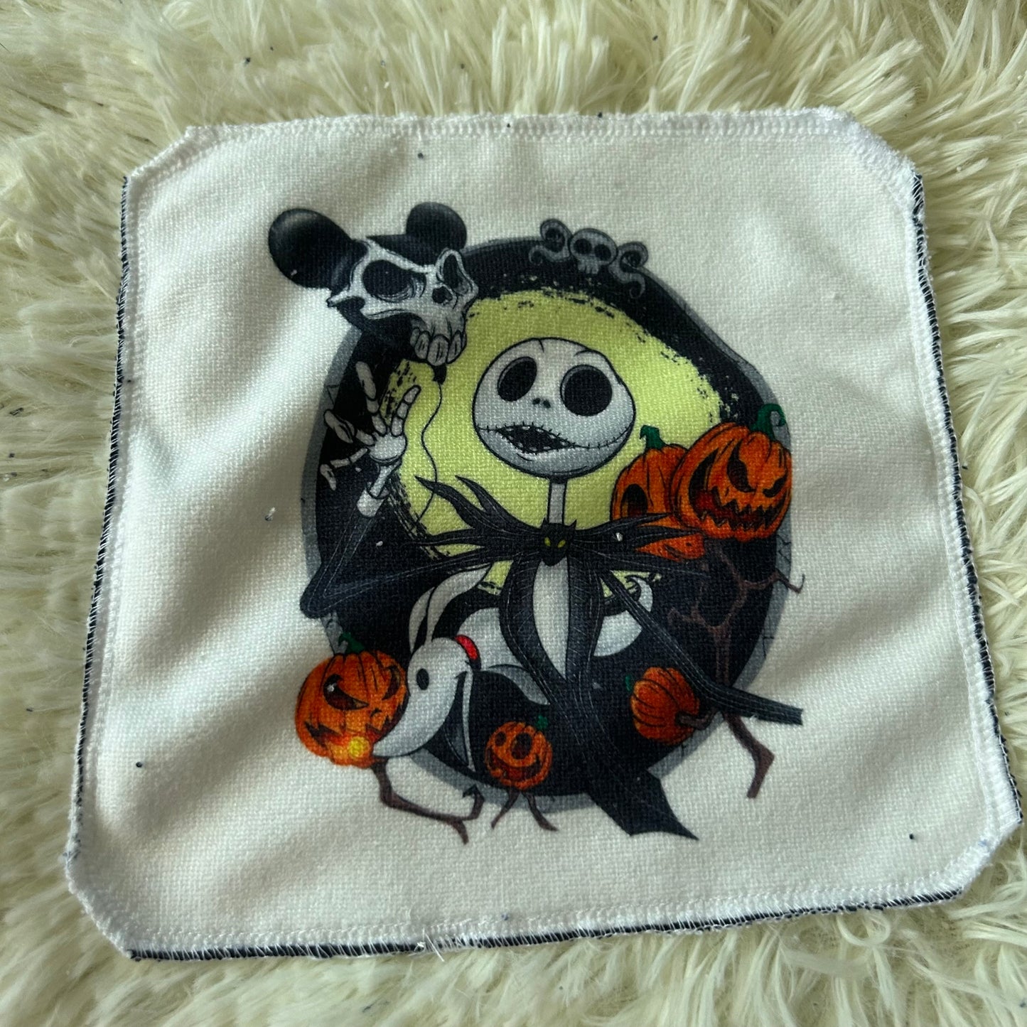 Débarbouillette personnage Halloween noel