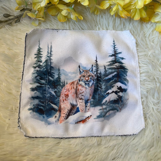 Débarbouillette lynx