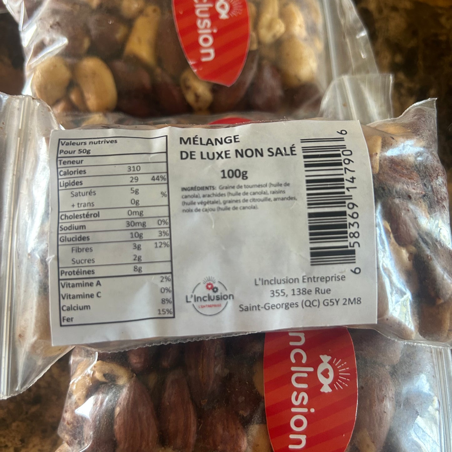 Un Mélange de luxe non salé